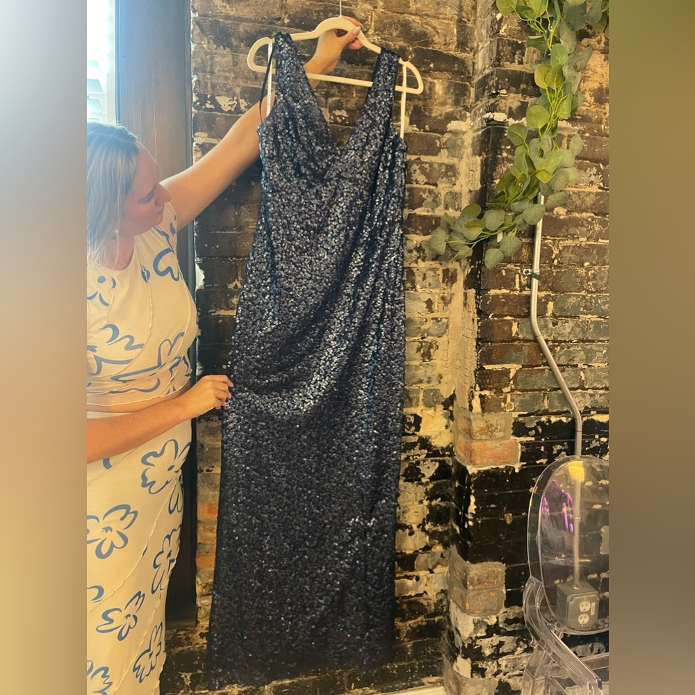 Dessy - midnight studio sequence size 12 - Bella bridesmaids